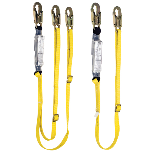 Fall Protection Cable Lanyard with Shock Absorber